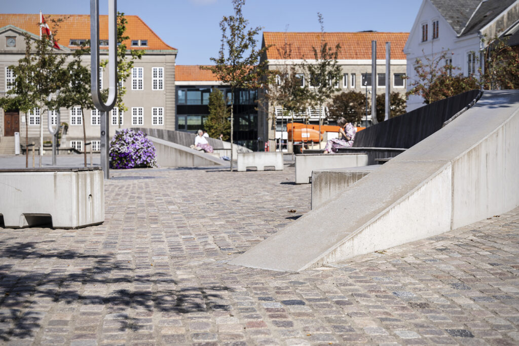 Lithomex Styrkefuger anvendt på T. W. Jensens Plads i Struer